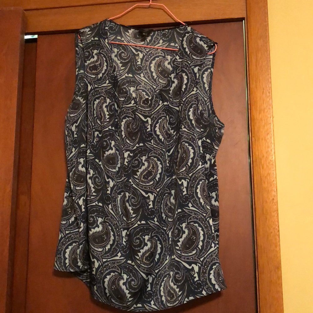 Paisley print Silk shell